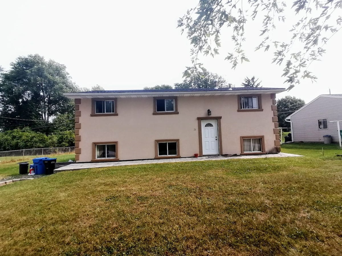Exterior of the Rochester home